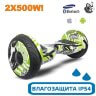 Гироскутер с Влагозащитой Smart Balance Premium 10.5" (Зеленый граффити)