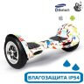 Гироскутер с Влагозащитой Smart Balance 10" c Приложением и Самобалансировкой (Белый граффити) Гироскутер с Влагозащитой Smart Balance 10" c Приложением и Самобалансировкой (Белый граффити)