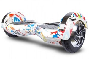 Гироскутер Smart Balance Transformers LED 8" (Белый граффити)