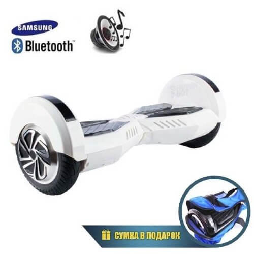 Гироскутер Smart Balance Transformers LED 8" (Бело-черный)